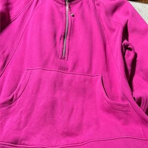 lululemon athletica Fuschia
 Color Pink Half-Zip Hoodie-Long